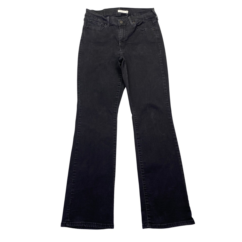 Levis Classic Bootcut Jeans Womens Sz 12 Black Denim Pants Grunge‎ Western Retro